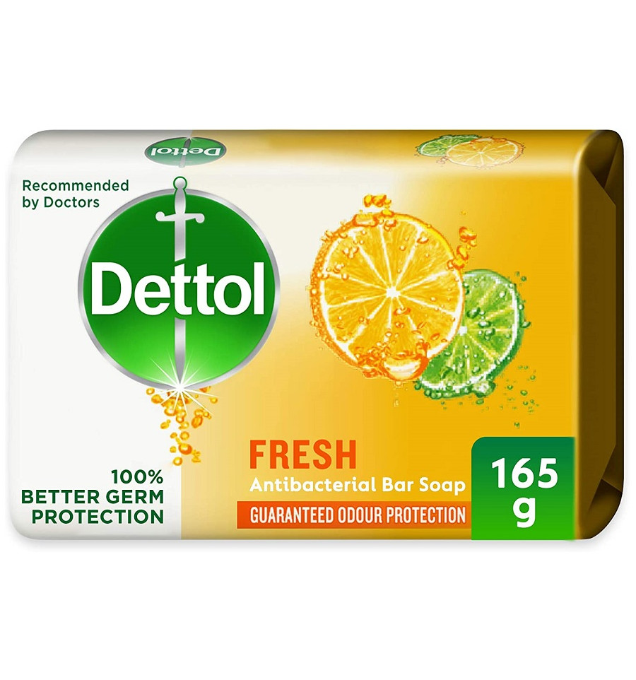 Dettol Fresh Anti Bacterial Soap Bar 165G from SuperMart.ae