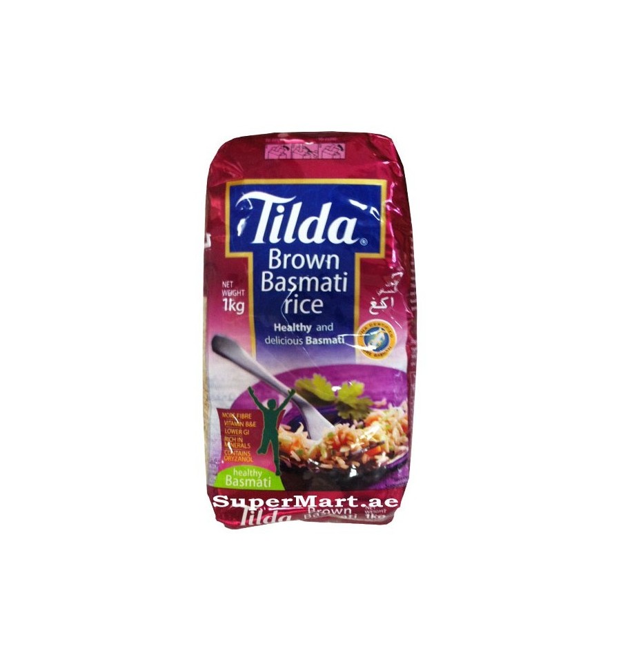 Tilda Brown Basmati Rice 1kg from SuperMart.ae